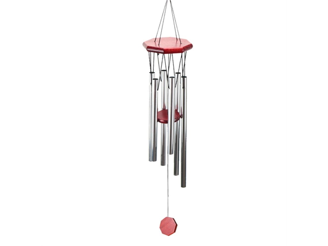 Campanillas De Viento Metálicas Para Colgar En El Jardín, Patio O Para Decoración Interior Y Exterior. 6 Tubos Afinados.