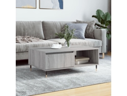 Mesa de centro de 90x60x35cm, madera gris Sonoma | HARLANV1