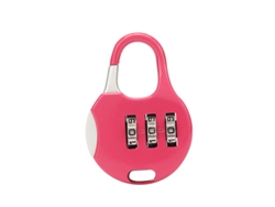 Candado de combinación para equipaje, antirrobo, mecánico, ideal para mochilas, maletas y taquillas (rosa)