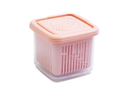 Caja De Almacenamiento De Dos Niveles Con Cesta De Drenaje Para Cebollas, Jengibre Y Ajo.