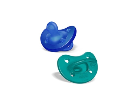 CHICCO Physioforma Soft Chupetes Azul/Verde 16-36M