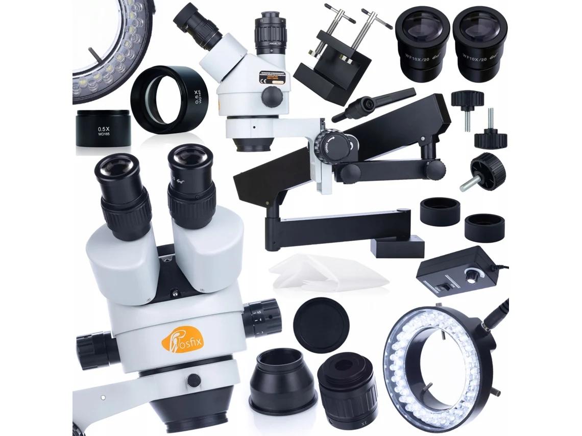 Microscopio trinocular Neptune Pro MSNP-T-WDMS1 – Zoom de 7x a 45x | Oculares WF10x/20 | Uso profesional