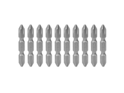 10pcs Conjunto De Bits Cruzados 50mm Ph2 Dupla Cabeça Magnética Para Parafusadeira Elétrica