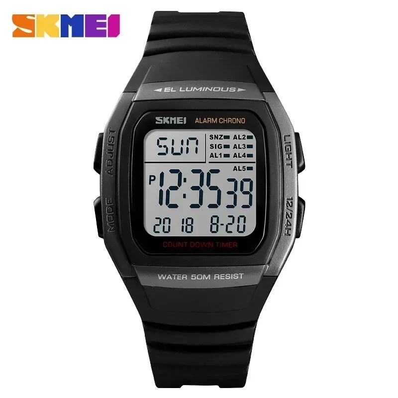 Reloj De Pulsera Para Hombre (titanio), Reloj Deportivo Digital Luminoso Con Doble Zona Horaria.