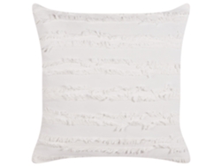 Cojín decorativo moderno BELIANI Makneh de Algodón Blanco 45x45x12