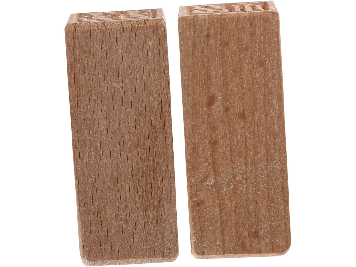 2 Sellos De Madera Resistentes Para Manualidades, Ideales Para Pasteles Y Postres.