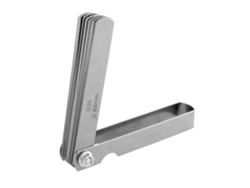 Calibrador De Espesores De Acero Inoxidable, Métrico, De 0,04 A 0,88 Mm, 32 Cuchillas