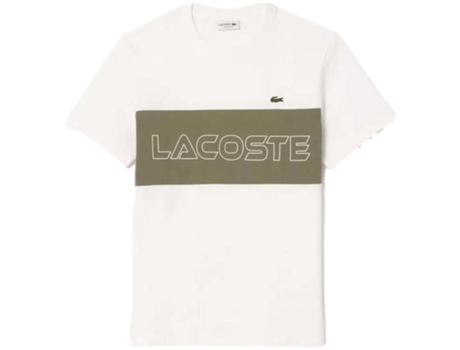 Camiseta de Hombre LACOSTE Corta Regular Fit Blanco (xxL)