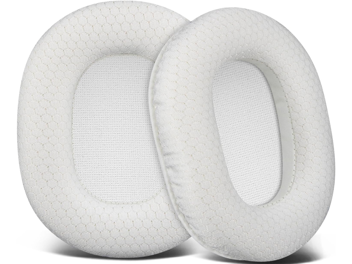 Almohadillas para los oídos Audio-Technica Ath M50x M40x M30x, almohadillas de esponja transpirables blancas Gertiz