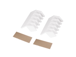 2 Piezas Divisores De Cables De Plástico Con Cinco Ranuras, Clips Para Cables, Organizador De Cables, Soporte Blanco