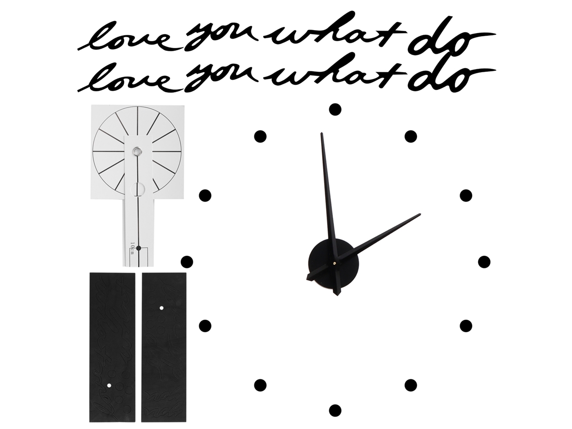 Reloj de pared DIY con pegatina de espejo, decoración moderna y elegante para el hogar, estilo negro.