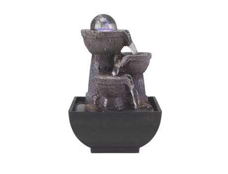 Fuente de agua Zen con doble cascada NORTHIX