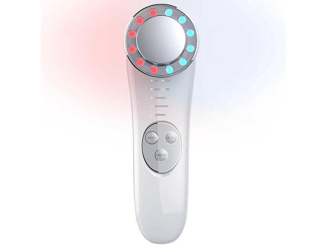 Dispositivo Facial De Microcorrente Massajador Facial Ferramentas De Rolo Facial Para Cuidados Com A Pele Branco Yizhood