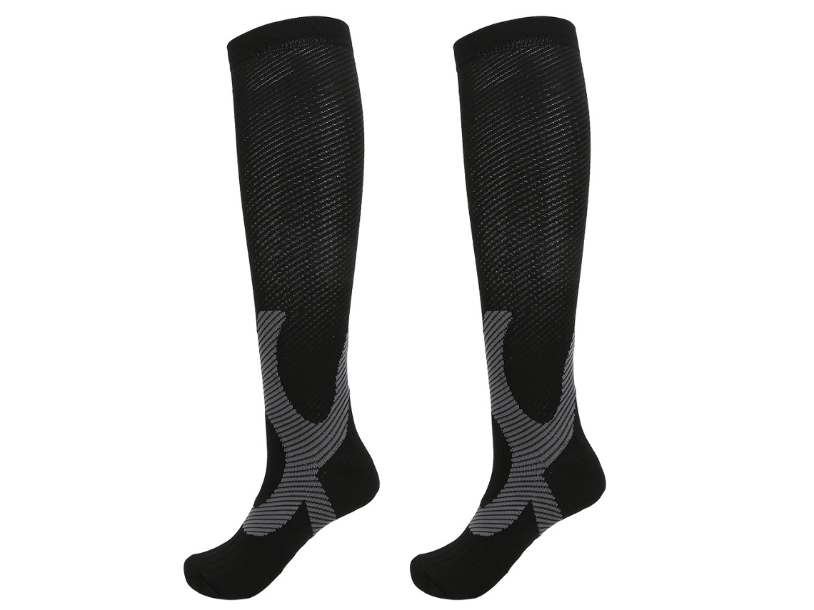Calcetines De Compresión Antifatiga Para Aliviar El Dolor, Calcetines Altos Para Deportes Al Aire Libre L/xl