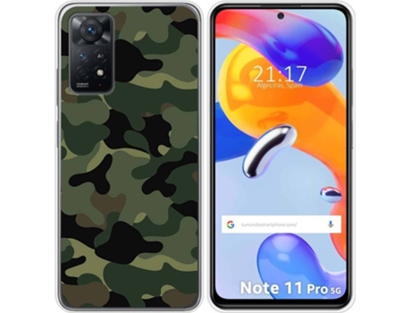 Carcasa Xiaomi Redmi Note 11 Pro TUMUNDOSMARTPHONE Dibujos Camuflaje Multicolor