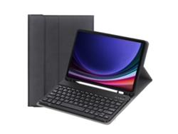 Funda con teclado Bluetooth para tableta Samsung Galaxy Tab S10 Fe 10.9 SM Sx520/x526b con soporte para lápiz Zruxe