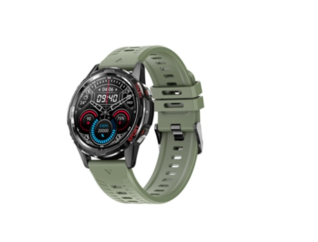 EKO 5.1 Reloj conectado con antirrobo y pulsera de silicona Caqui