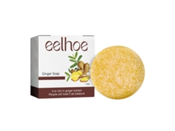 El champú anticanas de jengibre repara el cabello negro.