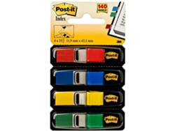 Separadores POST-IT® 4 Paquetes de 35 (11.9x43.1 mm - Multicolor)