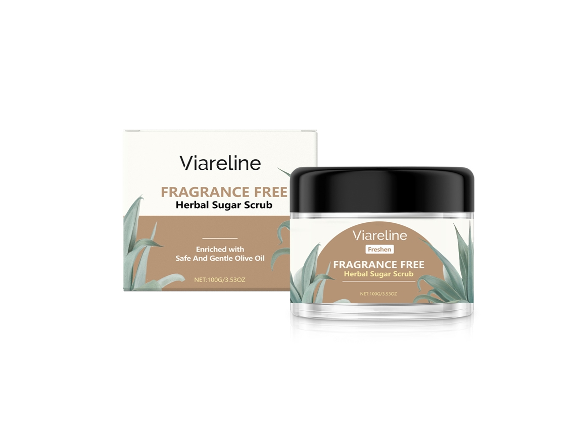 Gel corporal exfoliante con hierbas naturales