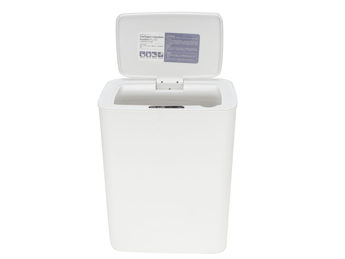 Cubo De Basura Inteligente De 14 Litros Con Sensor Infrarrojo, Automático, Blanco, Para Cocina, Dormitorio Y Hogar.