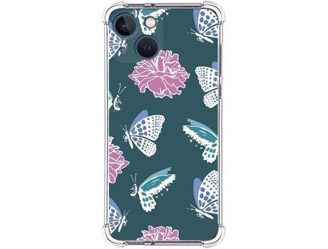 Carcasa iPhone 13 Mini (5.4) TUMUNDOSMARTPHONE Dibujos Antigolpes Flores 10 Multicolor