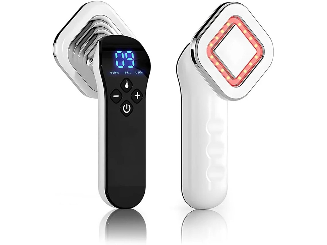 Masajeador corporal de mano Sr Rf63 con función de calor, herramienta de belleza inalámbrica para uso doméstico con 10 niveles, blanco Bestvite
