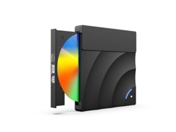Reproductor de DVD portátil con unidad óptica externa, reproductor de CD/DVD-RW Slim Disk USB 3.0 de alta velocidad Digitalab (negro)