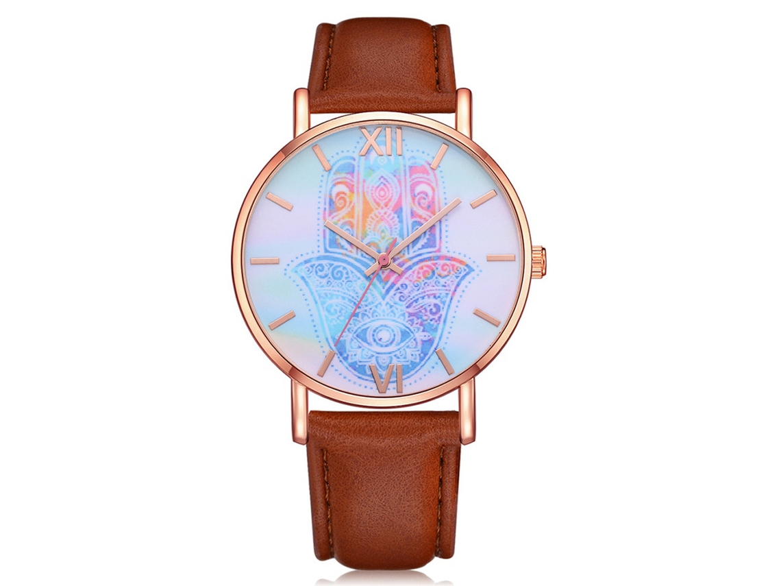 Reloj De Pulsera Para Mujer Rebirth De Acero Inoxidable Con Cristales De Cuarzo Y Esfera Redonda.