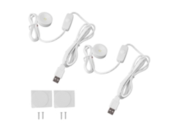 2026-2pcs Focos Led Profesionales Usb 5v Regulables Pequeños Redondos Para Vitrinas Joyería Pasillo Armario Luz Cálida