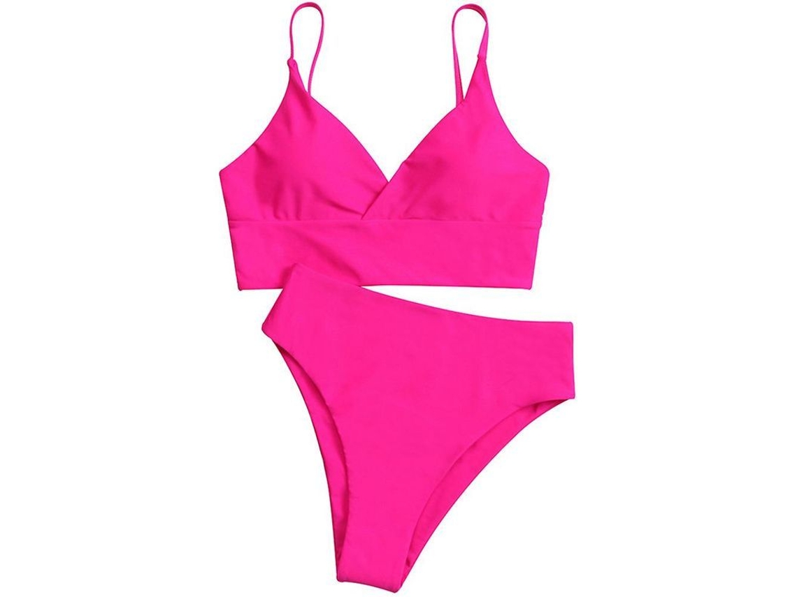2026-traje De Bikini Mujer Monocromo Sexy Con Tirantes Ajustables Y Copas Removibles