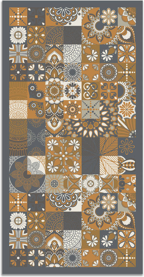 Alfombra HOME & LIVING Panorama 3571DFFD (Naranja - 80x250 cm - Vinilo)