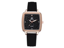 Relógio De Pulso Quartz Feminino Com Pulseira De Aço Liga E Mostrador Geométrico (vermelho)