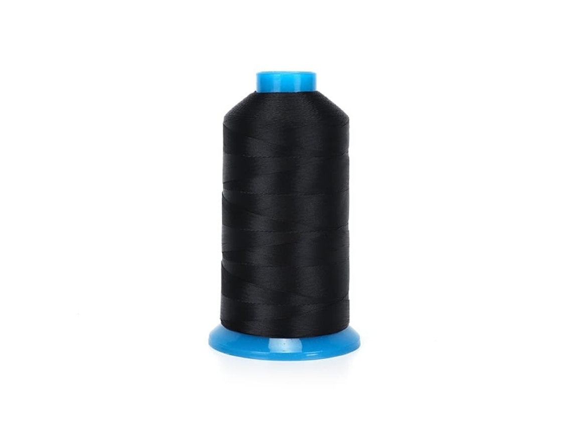 Hilo de nailon resistente 210d/3, tamaño 70/69, para tapicería, cuero y telas pesadas, color negro