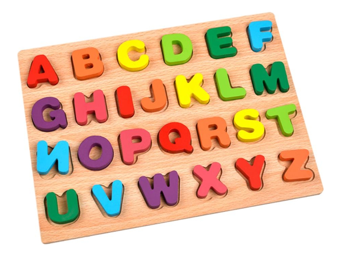 Juguetes de mesa de rompecabezas, Sentidos, Alfabeto educativo, Estilo Slowmoose 2