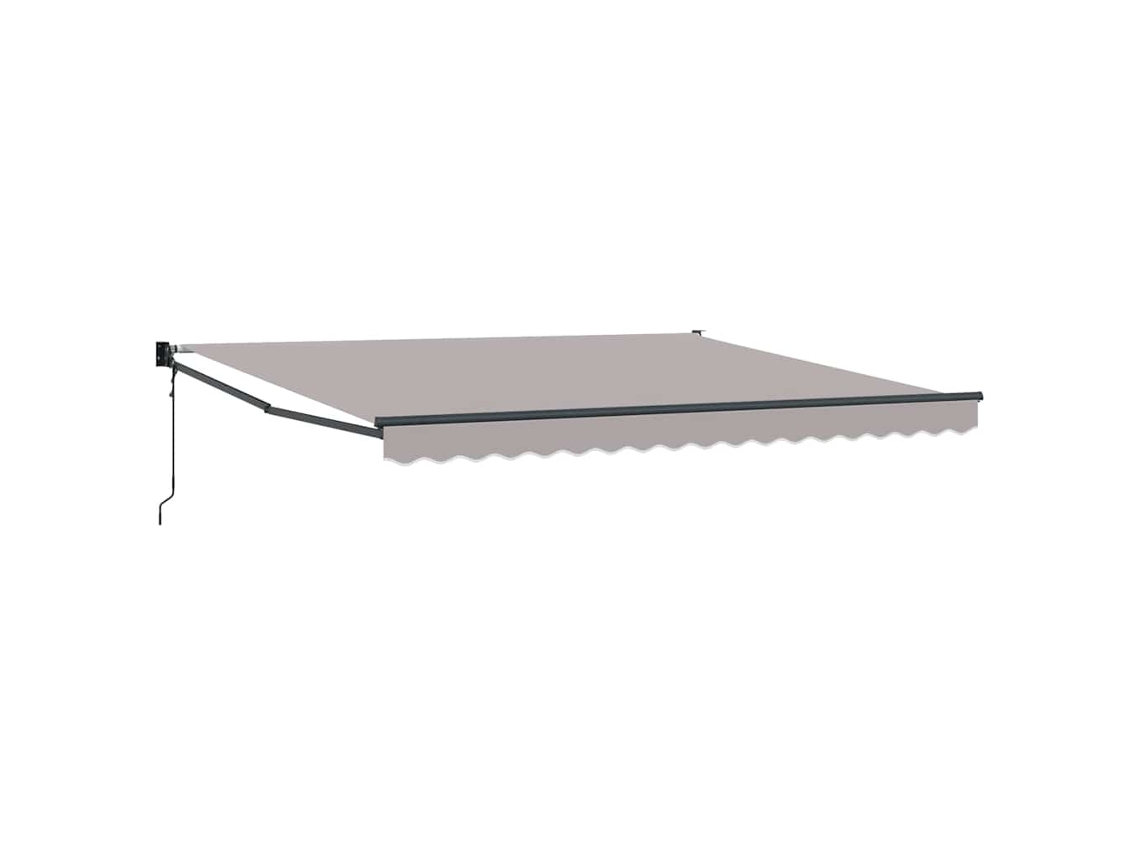 Toldo eléctrico retráctil, gris claro, 400 x 300 cm, MAISON EXCLUSIVE