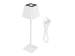 Lámpara De Mesa Recargable Metal 2000 Mah, Escritorio Decorativa Moderna Para Dormitorio, Oficina O