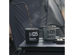 Taza De Acero Inoxidable De Doble Capa Para Camping, Senderismo, Picnic, Estilo Antiguo, Portátil, 350 Ml.