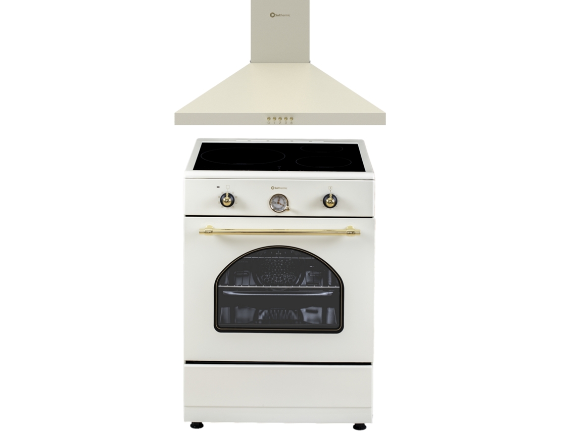 Campana extractora de crema Solthermic® Combo Pack Cocina 60x60 Vti60 Inducción 60 Crema