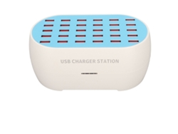 Estación De Carga Usb De 30 Puertos, Cargador Múltiple De 160 W Para Teléfonos Móviles Y Dispositivos Digitales, Enchufe Australiano De 100-240 V.