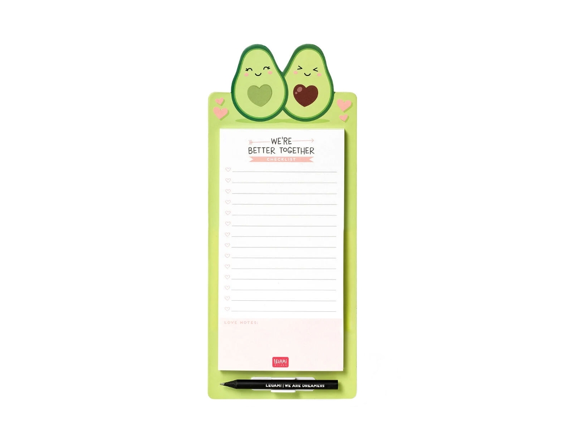 Bloc de notas magnético Don't Forget Avocado de Legami (60 hojas) Mnp0083