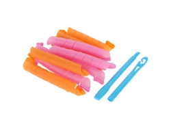 12pcs/ Sacola Curlers De Cabelo Mágico Em Plástico Gancho Manual Ferramentas De Estilo Diy Para Cabelo