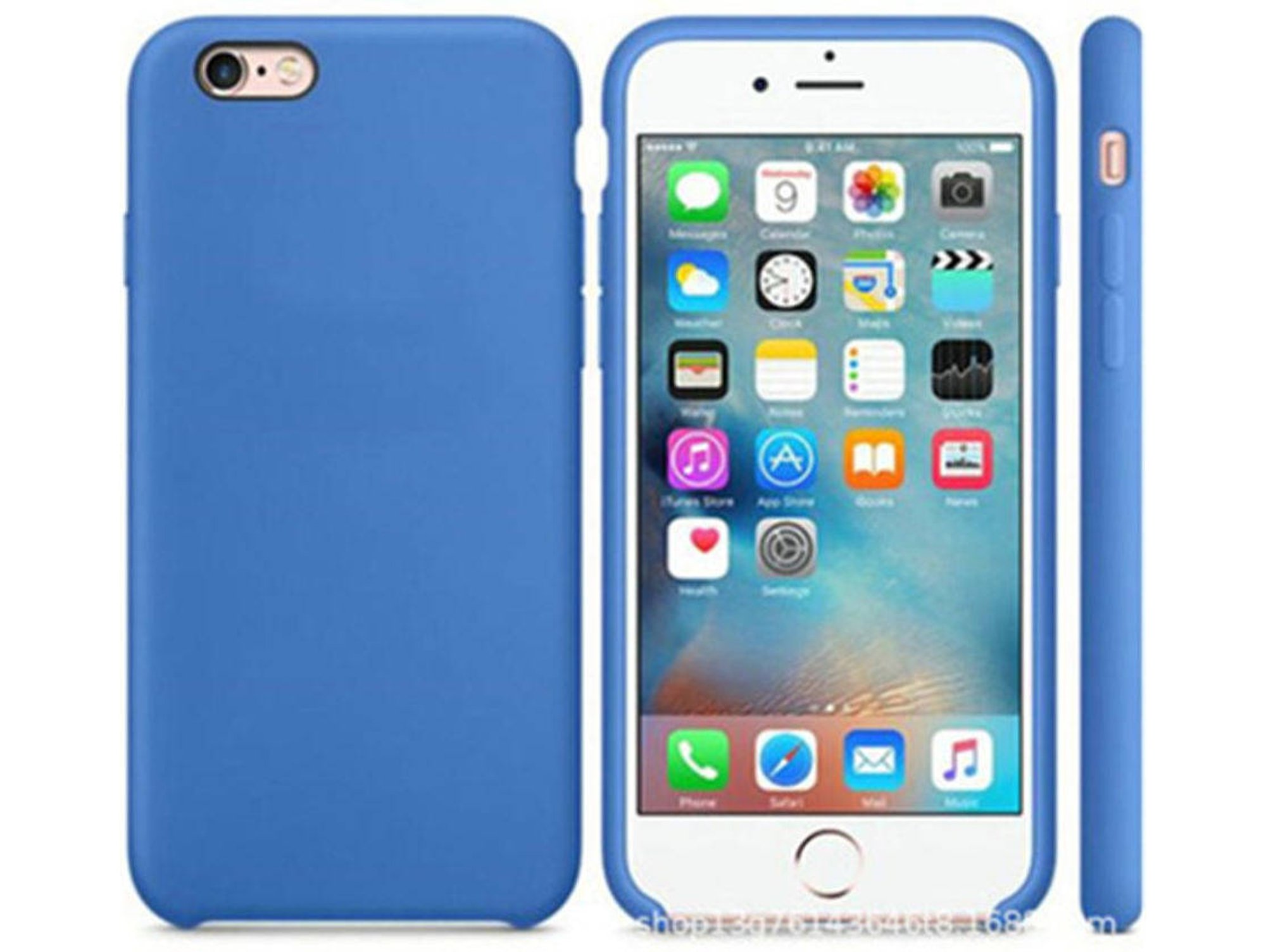 Funda iPhone 6, WJS Silicona Azul