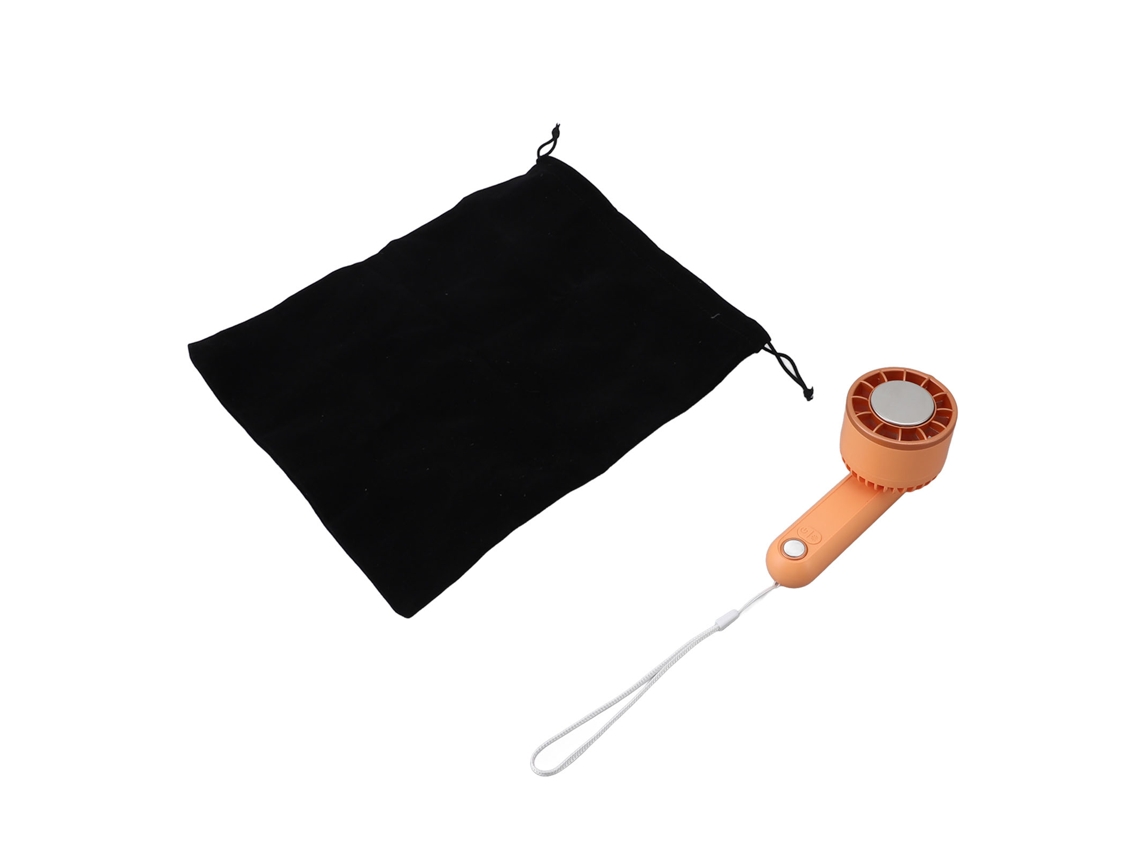 Ventilador Portátil Plegable 180° Recargable Naranja