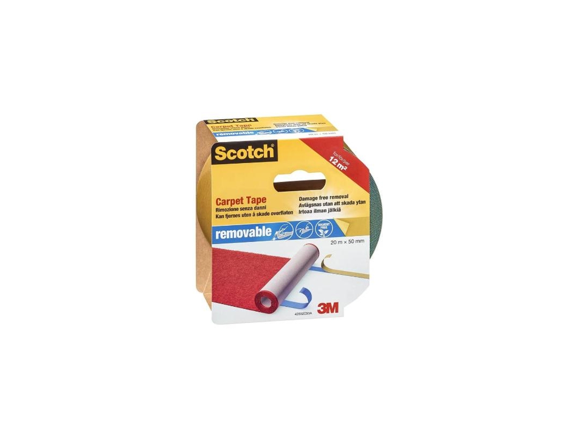 3m scotch cinta doble cara moqueta removible 20mx50mm 42032050a