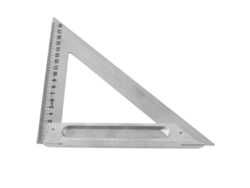 Régua Triangular De 90 Graus De Alumínio De 18.5 Cm, Medidor De Ângulo Horizontal Mais Espesso 7.3in