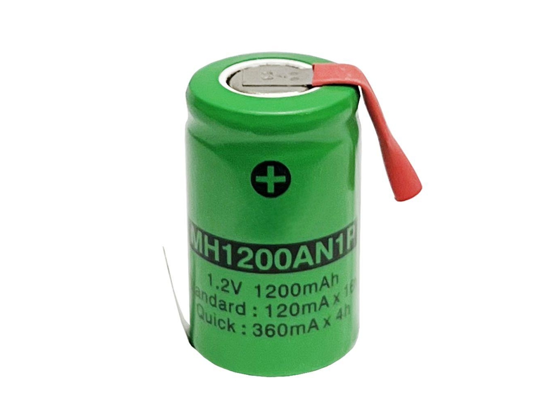 Batería de litio 2/3af 1.2v 1200mah con cuchillas