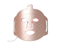 (rosa) Máscara Facial Led De Silicona Con Terapia De Luz Roja Y Azul Para Combatir Las Arrugas, El Acné Y El Rejuvenecimiento De La Piel.