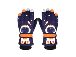 Guantes De Nieve Infantiles Para Niños Y Niñas Con Forro Cálido, Antideslizante E Impermeable Para Esquiar Y Jugar En La Nieve.