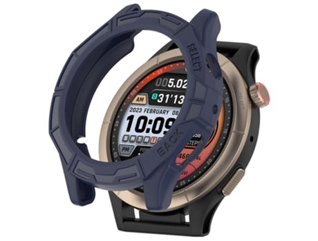 Funda protectora para reloj Amazfit Cheetah / Cheetah Pro Armor Hollow (azul medianoche)